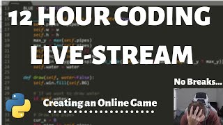 12 Hour Coding Livestream  Creating an Online Game with Python [upl. by Alil]