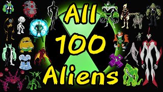 Ben 10 All 100 Aliens name and Abilities Explained All Series  Unseen Aliens [upl. by Greiner124]