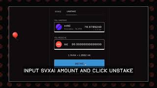 How To Unstake XAI  SideShiftai Staking [upl. by Siladnerb]