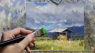 Painting a BEAUTIFUL New Zealand Scene [upl. by Macmillan]