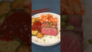 GochujangMarinated Top Sirloin Steak Bowl Recipe [upl. by Eiliab]