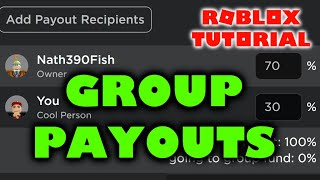 How to make Group Payouts on Roblox Recurring and One Time Payouts  Tutorials by Nath390Fish [upl. by Orodoet479]