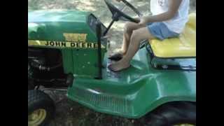 JOHN DEERE 111 WITH TRACTOR MUFFLER [upl. by Sirah]