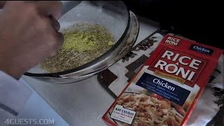 Filipina cooking Rice A Roni in the Microwave [upl. by Heiskell]