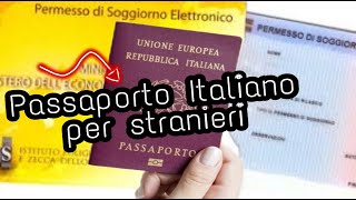 Passaporto Italiano per immigrati Rinnovo del passaporto moduli costi e tempi 2021passport [upl. by Noraj]