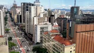 VISTA DE SÃO PAULO DO MIRANTE DO SESC Av Paulista e região [upl. by Horatius]