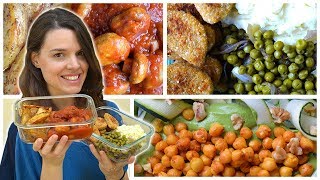 3 recetas VEGETARIANAS fáciles para llevar al TRABAJO ¿Qué llevo en mi TUPPER Las María Cocinillas [upl. by Zingg]