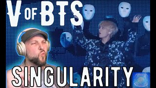 V of BTS  Singularity  Live Performance Reaction Magical [upl. by Stonwin922]