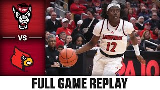 NC State vs Louisville Full Game Replay  202425 ACC Womens Basketball [upl. by Atiz]