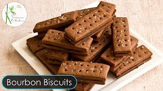 Chocolate Cream Biscuit Recipe Bourbon Biscuit  Homemade Chocolate Biscuit  The Terrace Kitchen [upl. by Rozek]