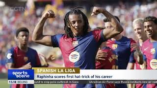 Raphinha hits careers 1st hattrick to give Barcelona a 70 victory over Valladolid｜La Liga｜Barca [upl. by Anaed]