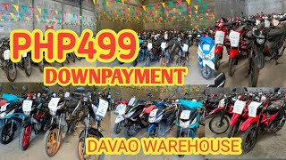 499 DOWNPAYMENT SECONDHAND MOTORCYCLE WAREHOUSE AT DAVAO CITY [upl. by Carberry75]