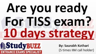 Are you ready for TISS exam 10 days strategy for TISS [upl. by Fairfax]