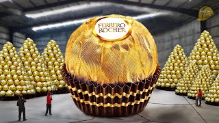 How Ferrero Rocher Chocolate is Made in Factory  Food Factory [upl. by Malik]