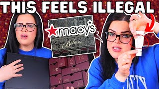 Should This Be ILLEGAL  120 Luxury Macys Advent Calendar Unboxing [upl. by Cote]