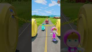 Crazy Cars amp Wacky Rides Racing Toward Fanta Barbie and the Massive Chain Trap  Beamngdrive [upl. by Aleksandr111]