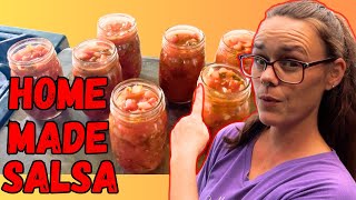 Waterbath Canning Salsa  Hamakua Homestead [upl. by Malita]