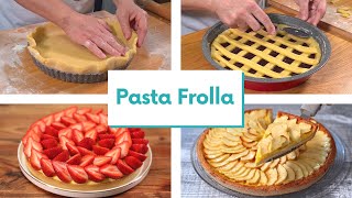 PASTA FROLLA Ricetta per Crostate e Biscotti [upl. by Neehsar]