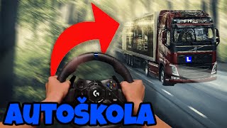 TAŤKA vyzkoušel AUTOŠKOLU na KAMION v ETS2 Dostal ŘIDIČÁK [upl. by Anairb]