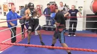 CHRIS EUBANK JNR v TARIQ QUADDUS  SPARRING SESSION FOOTAGE  BAD BLOOD  SAUNDERS v EUBANK JNR [upl. by Aeriel]