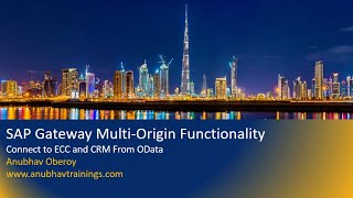 SAP Gateway OData Multi Origin Functionality  SAP OData training  Create OData service from ABAP [upl. by Gibby208]