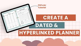 Getting started with PDFLinkr  Create a dated planner in Canva [upl. by Ynafetse103]