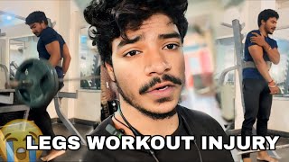 Legs Workout Mai Injury Ho Gya 😭  Full Vlog  Top 5 Legs Exercise To Build Muscles [upl. by Naelcm]