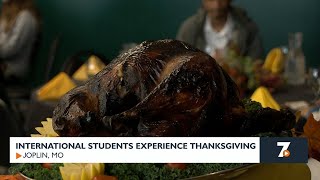 MSSU host Thanksgiving dinner for international students [upl. by Oirotciv]