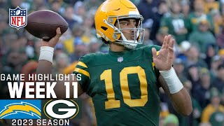 Los Angeles Chargers vs Green Bay Packers Game Highlights  NFL 2023 Week 11 [upl. by Robison]