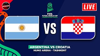 🔴 ARGENTINA vs CROATIA  Round of 16 FIFA Futsal World Cup 2024 Fixtures Today Preview amp Predictions [upl. by Aretta]