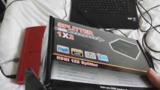 bypass hdcp hdmi splitter ps3 playstation tutorial review how to cheapest method 1080p 720p 3D [upl. by Aurthur]