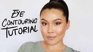 EYE CONTOURING  Tutorial for Asian and Hooded Eyes  MARLA NYAMDORJ [upl. by Esiuqram639]