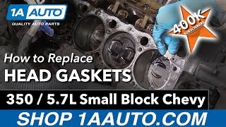 How to Replace Head Gaskets on a 350 57L Small Block Chevy Engine [upl. by Zaria75]