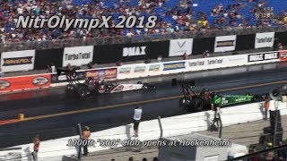 NitrOlympX 2018  Top Fuel 500 kph club opens at Hockenheim [upl. by Nella710]