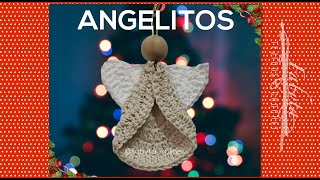 Angelitos crochet super faciles y para principiantes Te lo vas a perder [upl. by Adnohrahs201]