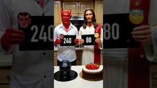 JESUS VS DEVIL jesus god shorts love blessings challenge devil [upl. by Nishom265]