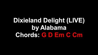 Dixieland Delight LIVE by Alabama  ChordsLyrics [upl. by Pavyer466]