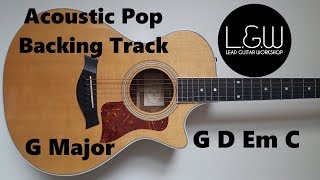 G Major Backing track G Ionian Acoustic Pop backing track [upl. by Candida]