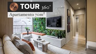 TOUR 360°  Apartamento Decorado 70m² [upl. by Indira]