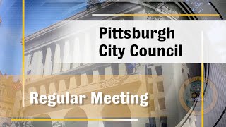 Pittsburgh City Council Regular Meeting  122823 [upl. by Philemol908]