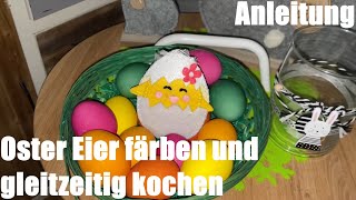 Oster Eier färben und gleitzeitig kochen Heitmann Eierfarben Expressfarben Ostereier Anleitung [upl. by Apfelstadt]