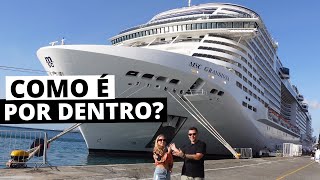 COMO É O MAIOR NAVIO DE CRUZEIRO QUE JÁ NAVEGOU NO BRASIL  MSC GRANDIOSA [upl. by Yma]