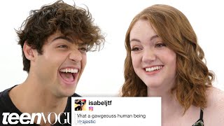 Noah Centineo and Shannon Purser Try to Explain How They Met  Glamour [upl. by Nevla749]