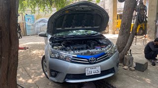 Toyota Corolla gli engine oil change [upl. by Netsua55]