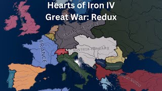 WW1 Timelapse The Great War  HOI4 Timelapse [upl. by Ahsielat]