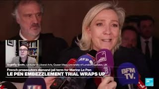 Prosecution accuses Le Pen of devising system to embezzle EU parliament money for farright RN [upl. by Kosel]