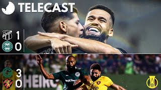 TELECAST  CEARÁ 1 X 0 CORITIBA  GOIÁS 3 X 0 SPORT  45 MINUTOS [upl. by Clauddetta]