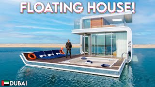 Touring a 4700000 Floating House with an UNDERWATER BEDROOM [upl. by Benedick]