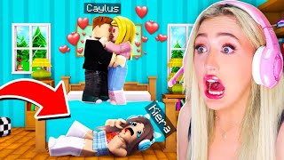 I Spent The Night In My Boyfriends Roblox House amp He Had NO IDEA [upl. by Inamik]