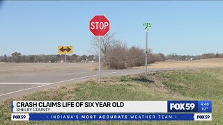 6yearold dead after crash on State Road 44 in Shelby County [upl. by Kinimod589]